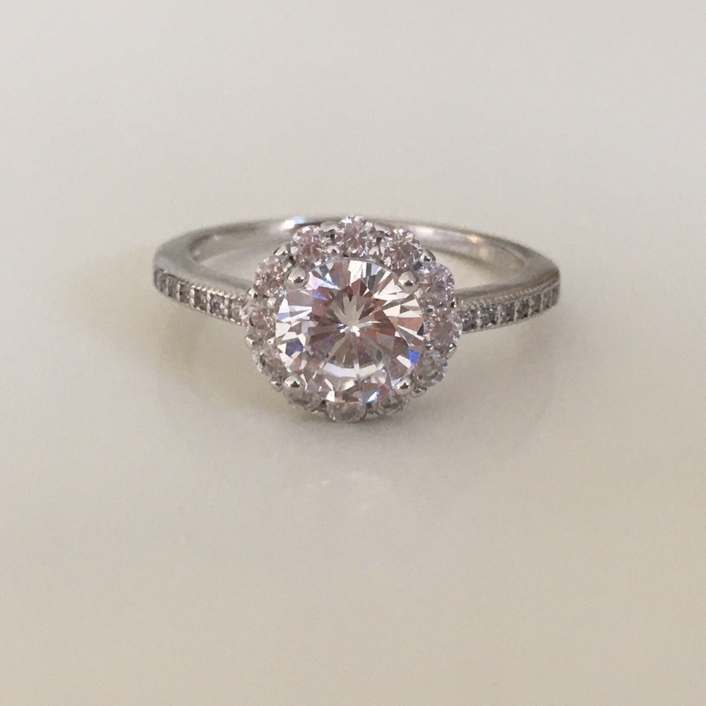 Swarovski Crystal Sterling Silver Ring NWOT